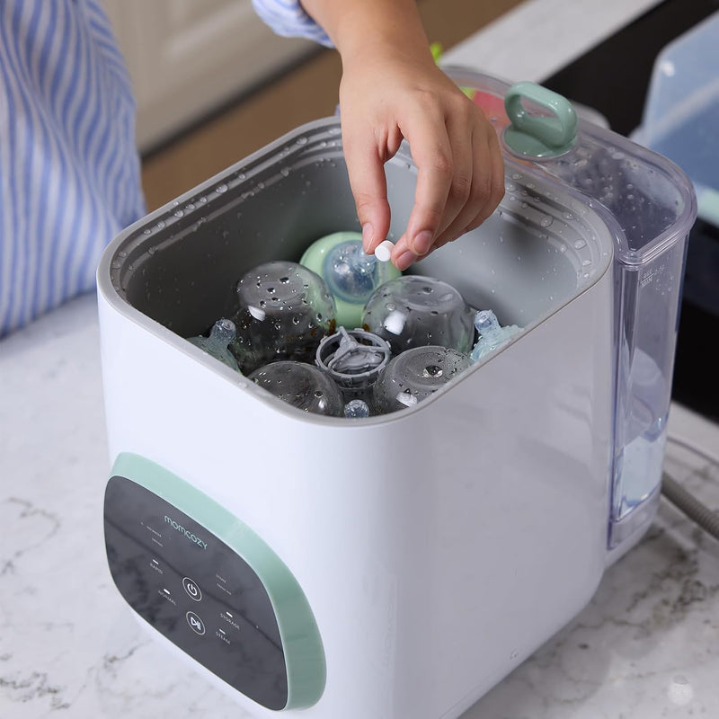 Momcozy Official Detergent Tablets for Momcozy Bottle Washers, 120 Tablets | Remove Stubborn Milk Residue and Odor, Safe and Powerful Cleaning