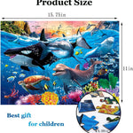 Puzzles for Kids Ages 4-8 Year Old - Underwater World,100 Piece Jigsaw Puzzle for Adults Toddler Children Learning Educational Puzzles Toys for Boys and Girls.