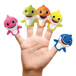Nickelodeon Baby Shark 5-Piece Finger Puppet Set, Waterproof and Educational for Bath Time