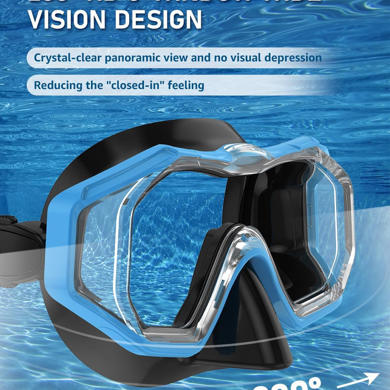 WSTOO Swim Goggles with Nose Cover for Ages 5-12, Youth, Adults, Unisex | Anti-Choking Design, Shatter-Resistant, Anti-Fog, Leak-Proof, Lightweight, Small for kids, Large for Adults
