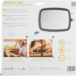 Munchkin Pivot 360 Baby Car Mirror for Rear-Facing Car Seats, Black