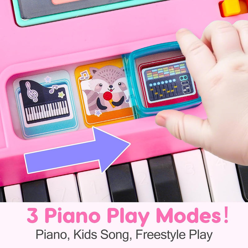 Baby DJ Table for Toddlers 1-3 with Music & Light, Learning Toys for 6-9-12-18 Months