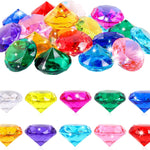 Large Gems Fake Plastic Gemstones Diamond Diving Toys for Kids Girls Princess Pirate Mermaid