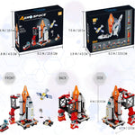 Space Exploration Shuttle Toys for 6 7 8 9 10 11 12 Year Old Boys 12-in-1 STEM Aerospace Building Kit Toy with Heavy Transport Rocket and Launcher Best Gifts for 6-12 Year Old Boys (566 PCS)