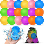 12Pcs Reusable Water Balloons, Pool Beach water Toys for Boys and Girls, Outdoor Summer Toys for Kids Ages 3-12