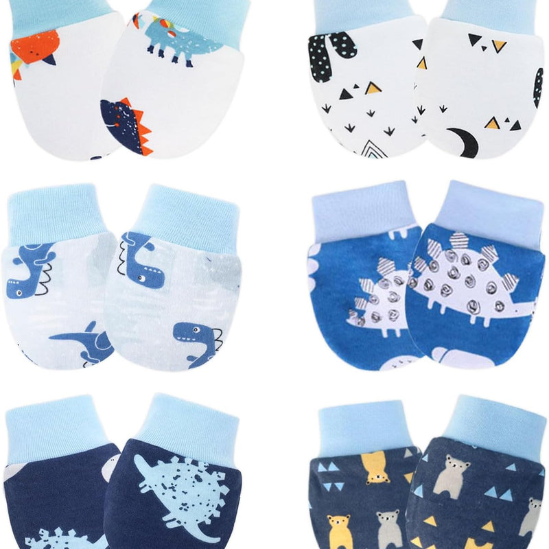 Baby Mittens No Scratch Mittens Infant Soft Gloves Mittens for 0-6 Months Boys Girls