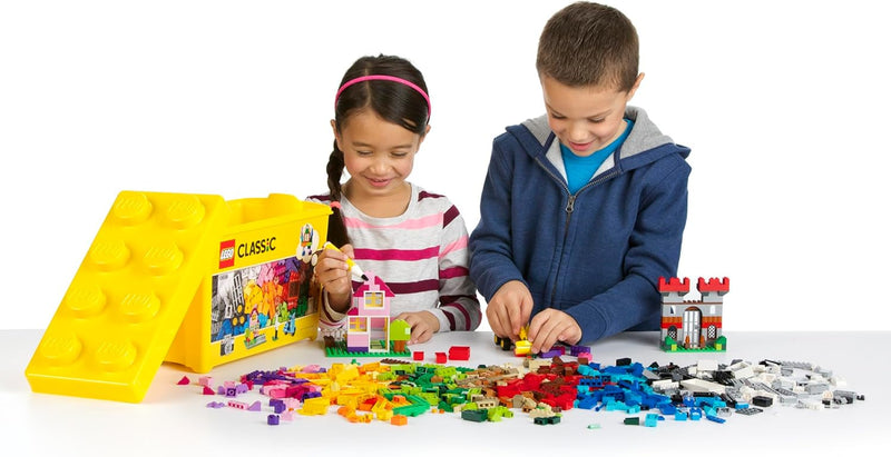 LEGO Classic Large Creative Brick Box 10698, Toy Storage Solution for Home or Classrooms, Kids Building Toy