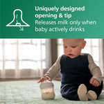 Philips Avent Glass Natural Bottle with Natural Response Nipple, Baby Gift Set, SCD858/01 | 3x 4oz & 2x 8oz Borosilicate Glass Bottles, Baby-Controlled Flow, No-Drip Design, Anti-Colic Valve, BPA-Free, SCD858/01
