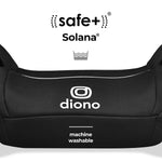Diono Solana, No Latch, Pack of 2 Backless Booster Car Seats, Lightweight, Machine Washable Covers, Cup Holders, Black