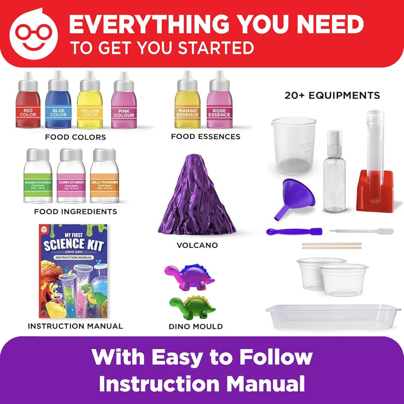 Doctor Jupiter My First Science Kit for Kids Ages 4-8 with 50+ Experiments and Fun STEM Learning