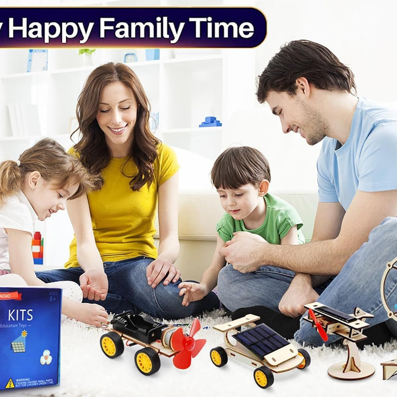 STEM Kits for Kids Ages 8-10-12-14, Stem Toys for Boys Age 8-12, Science Projects, Solar Car Building Kits, Activities Engineering Kit, Gifts for 8 9 10 11 12 Year Old Boys