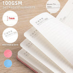 Lined Journal Notebook 365 Pages, A5 Leather Journals for Writing Women & Men, Hardcover Notebook with 100GSM Thick Paper, Daily Journal Notebook for Travel, Work, School, Note Taking, College Ruled