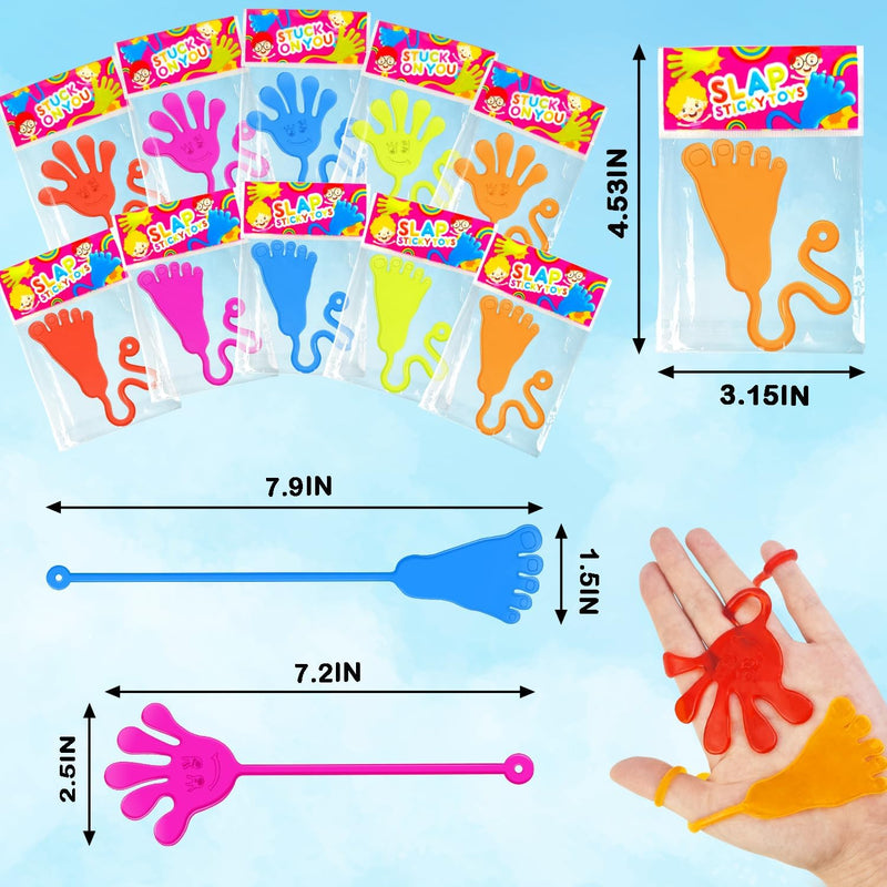 20-PC Large Sticky Hands & Feet Party Favors for Toddlers, Perfect for Kids Birthday Party