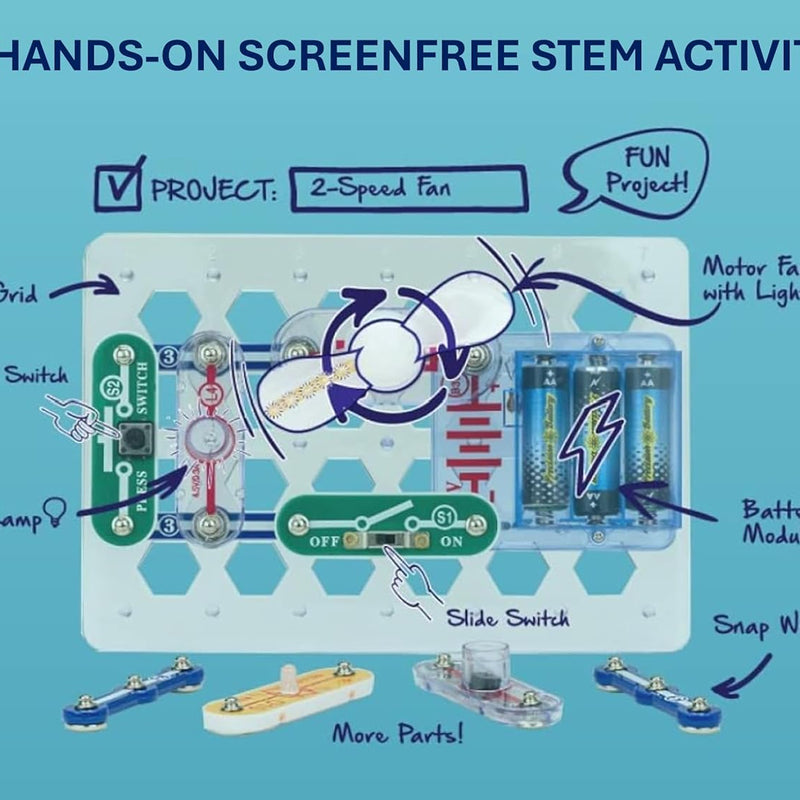 Snap Circuits Beginner: Hands-On STEM Kit for Ages 5-9 to Explore Electrical Engineering