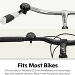 Schwinn Classic Bike Bell, Black Finish, Easy Installation, Loud Ringing Sound
