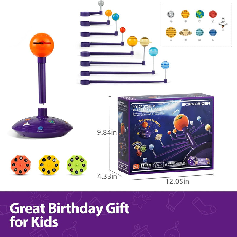 Science Can Talking Astronomy Solar System Model Kit for Kids, 8 Planets STEM Space Toys, Ages 3-5