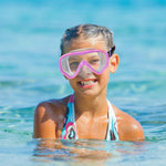 Swim Goggles Kids 6-14, Diving Mask No Tangle Strap，Water Goggles Nose Cover for JR / Youth