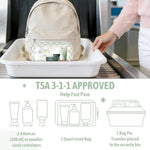 5PCS Diaper Bag Organizer Pouch Set,TSA Approved Toiletry Bag, Waterproof TPU Makeup Bag Set, Travel Organizer Bags for Women and Kids，Mothers Day Gifts
