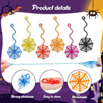 30-Piece Sticky Spider Web Hands: Fun Halloween Party Favors, Classroom Prizes, Goodie Bag Stuffers