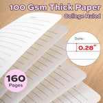 deli 3-Pack Lined Spiral Journal Notebook, 160 Pages, A5 (5.5"x8") Hardcover Writing Notebook, College Ruled Spiral Bound Journal for Women & Men - Perfect for Work, School, Office & Note Taking