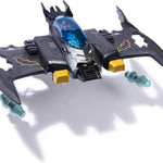 DC Comics, Metal Force Transforming Batwing, 2-in-1 Playset, Includes Batman and Superman Figures, with Projectiles and Character Cards, Kids Toy for Boys Ages 4 and Up