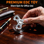 Fidget Toys Adults 5 Pack,Electroplated Metal Fidget Spinner Stress Reducer,High Speed 3-5 Min Quite Spins,Fidgets for Adults & Teens & Kids Age 6+