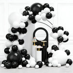 Black Gold Balloons Garland Arch Kit 134pcs Different Size Party Decorations Supplies