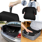 Diono Solana Lite Backless Booster Car Seat Pack of 2, Lightweight & Portable for Travel, Machine Washable Covers, 40-100 lbs, Black Storm