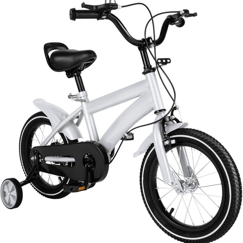 14 Inch Kids Bike with Training Wheels, Compact and Lightweight Design for Ages 2-12