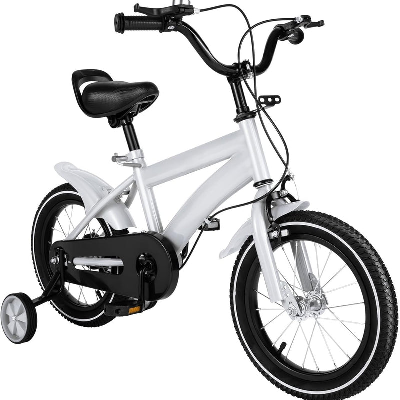 14 Inch Kids Bike with Training Wheels, Compact and Lightweight Design for Ages 2-12