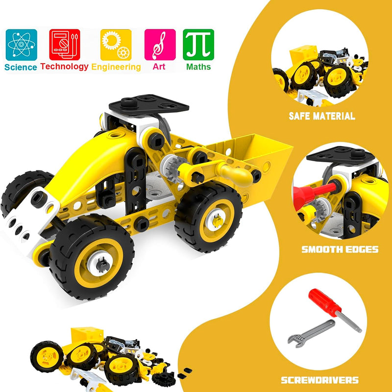 choopheme 10 in 1 STEM building block kit for kids ages 4-8, 5-7, 6-8, 8-10 year old boys and girls.