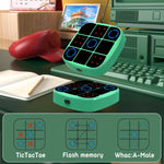 4-in-1 Tic-Tac-Toe Bolt Game: Handheld Puzzle Console for Educational & Memory Growth
