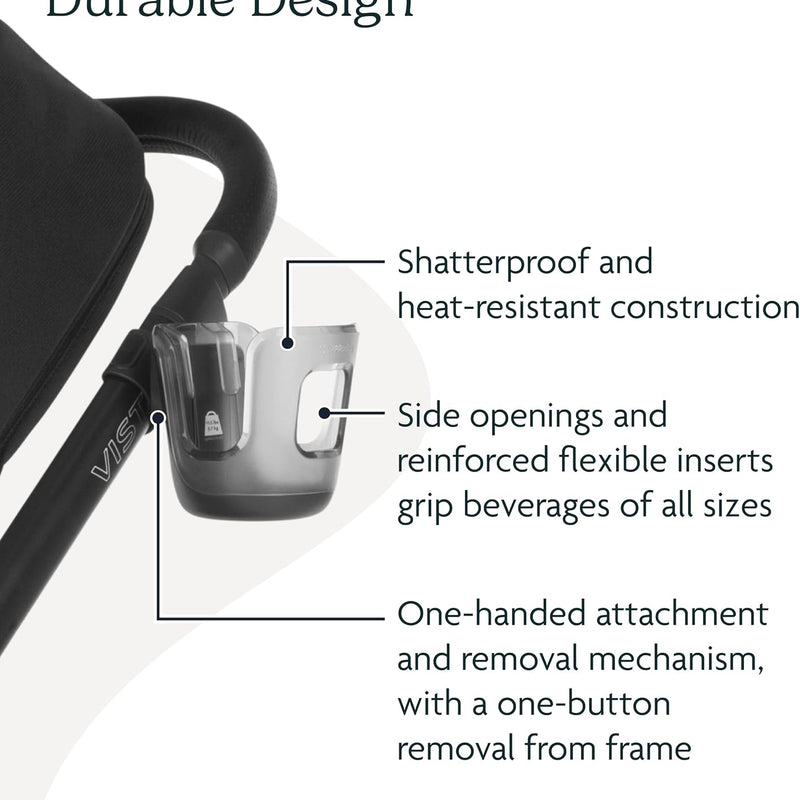 UPPAbaby Cup Holder for Vista, Cruz, Minu Strollers - Quick Attachment