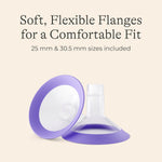 Lansinoh Manual Breast Pump, Breast Feeding Hand Pump with Comfortable Flange, Includes 5oz Baby Bottle with Slow Flow Nipple, Breastfeeding Essentials