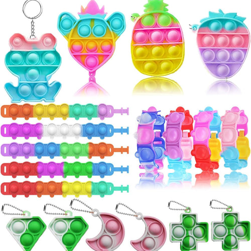 Mivanlin 117-Pc Party Favor Set: Pop Fidget Toys, Treasure Box Prizes, Pinata Fillers