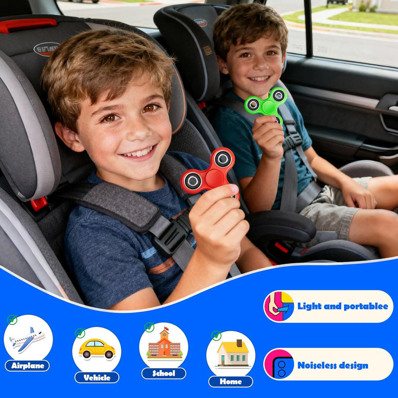 SCIONE Fidget Spinners 5 Pack - Fidget Toys Sensory Stress Relief Toys for Adults & Kids, Anxiety Reducing Fidget Spinners, Goodie Bag Stuffers for Students, Stress Relief Toys for Calming Down