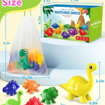 Montessori number learning dinosaur toys for 3-5 year old kids, double-sided, educational and entertaining