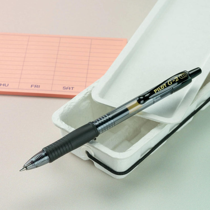 Pilot G2 Premium Refillable & Retractable Rolling Ball Gel Pens, Bold Point, Bold Gel Pens, 1.0mm, Black Ink, 12-Pack