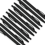 Deegtran 100 Pack No Bleed Black Barrel Click Pens, Wholesale Retractable Ballpoint, Medium Point, Smooth Ink, 1.0MM Black Ink