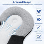 Baby Feeding Support Wedge Pillow, Infant Nursing Cushion with Gentle Incline for Bottle Feeding and Tummy Time, Portable Lounger Support