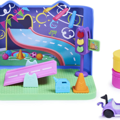 Gabby's Dollhouse, Carlita Purr-ific Play Room with Carlita Toy Car, Accessories, Furniture and Dollhouse Deliveries, Kids Toys for Ages 3 and up