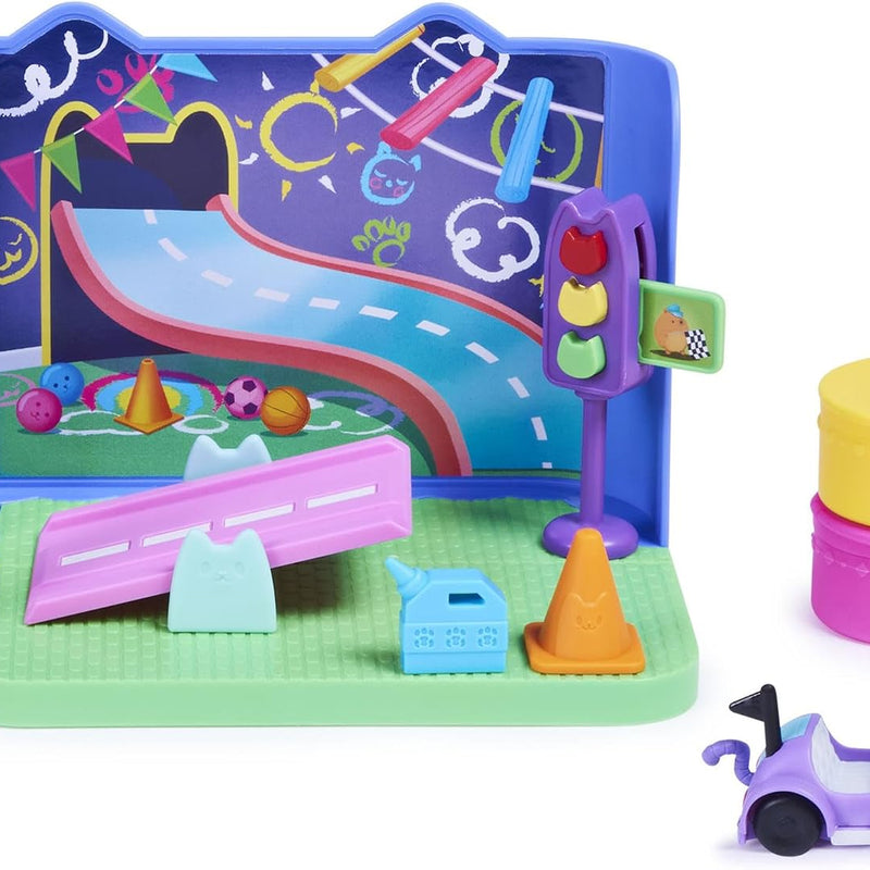 Gabby's Dollhouse, Carlita Purr-ific Play Room with Carlita Toy Car, Accessories, Furniture and Dollhouse Deliveries, Kids Toys for Ages 3 and up