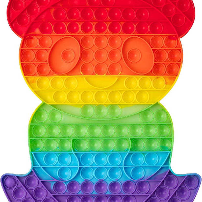 Mr. Pen- Pop Fidget Sensory Toys, 2 Pack, Circle & Square Shapes, Sensory Stress Relief Squeeze Toys for Kids & Adults, Silicone Bubble Popping Game for Anxiety, Fun