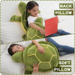 Dalmao 28 Inch Big Sea Turtle Stuffed Animals, Cute Giant Large Jumbo Soft Plush Toys, Ocean Green Turtle Plushie Body Pillow, Gifts for Kid Boys, Girls, Girlfriend, Birthday