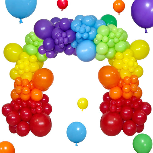 Kawkalsh 18 12 5 inch latex colorful party balloons garland kit for birthday and wedding decorations