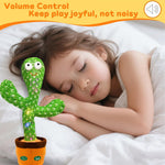 Interactive Baby Toy Dancing Talking Cactus, Singing Musical Record, Volume Adjustment for Infant 6-18 Months