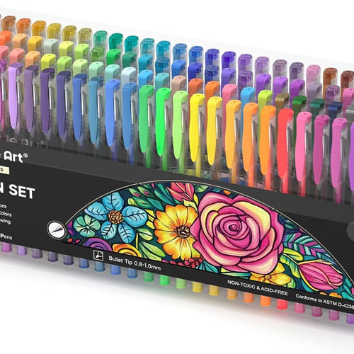 Shuttle Art 120 Unique Colors (No Duplicates) Gel Pens Gel Pen Set for Adult Coloring Books Art Markers