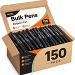 Sooez 40 Pack Bulk Pens Ballpoint, Smooth Writing Pens with Soft Grip, Retractable Black Ink Pens, Medium Point 1.0mm Pen for Journaling, Ballpoint Pen Office Supplies for Nurse, Server, Note Taking