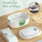 Momcozy Baby Wipe Warmer, Innovative Spring Design,Large Capacity Dispenser | Wipe Warmer with Night Light, Fast and Even Heating, 4 Adjustable Temperature Modes, Baby Shower & Registry Must-haves, Green
