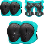 Knee Pads for Kids with Elbow Pads and Wrist Guards Set, Toddler 3-10 Years Protective Gear for Girls Boys Skating Cycling Bike Rollerblading Scooter